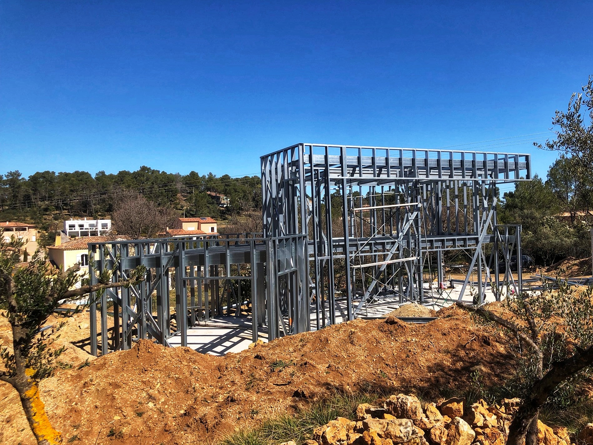 construction maison structure métal Masfer