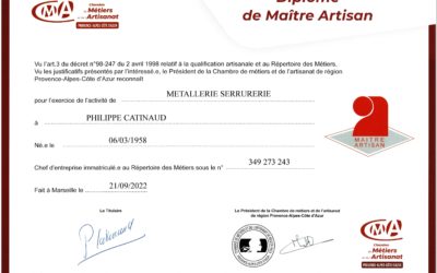 Le titre de maître artisan : le chemin de l’excellence